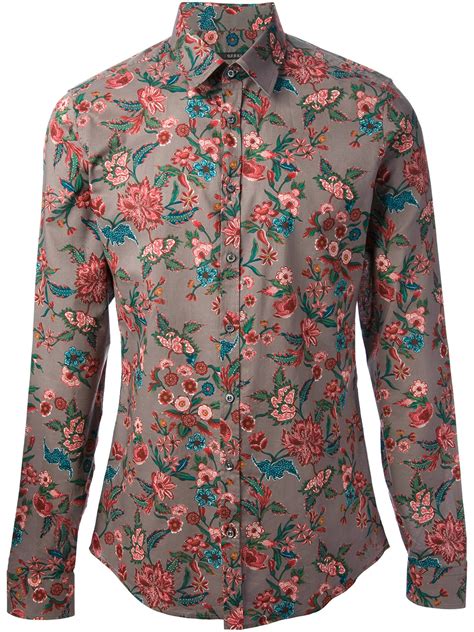 gucci floral print shirt